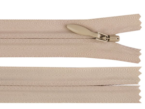 Spirálový zip skrytý YKK No 4 délka 60 cm