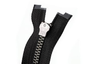 Zip kovový YKK No 5 dělitelný 2 jezdce / dvoucestný 50 cm na kožené bundy
