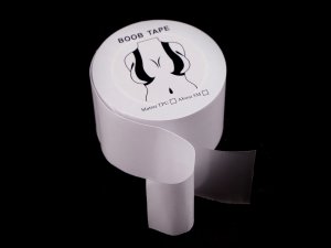 Boob tape páska na prsa samolepicí šíře 3,8 cm transparent