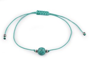 Náramek shamballa minerální korálek