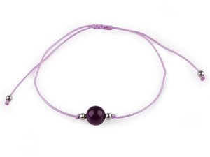 Náramek shamballa minerální korálek
