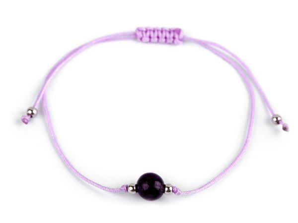 Náramek shamballa s imitací minerálu
