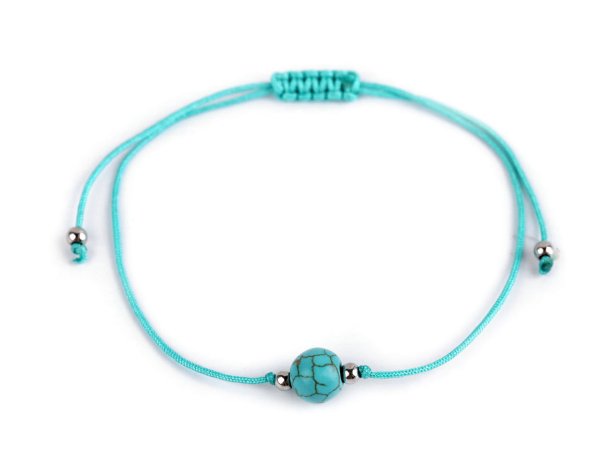 Náramek shamballa s imitací minerálu