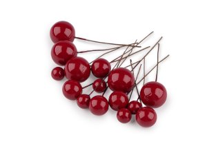 Kuličky / bobule na drátku ke tvoření Ø1-2 cm