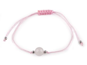 Náramek shamballa minerální korálek