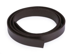 Kožený popruh / ucho na tašky - polotovar šíře 20 mm