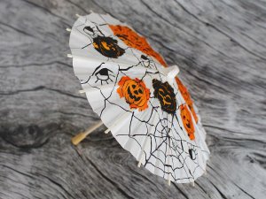 Dekorace papírový deštník k domalování a dotvoření Ø38,5 cm