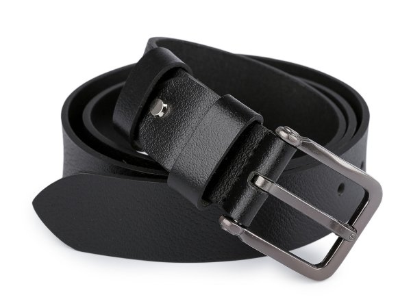 Pánský kožený pásek z buvolí kůže šíře 4 cm