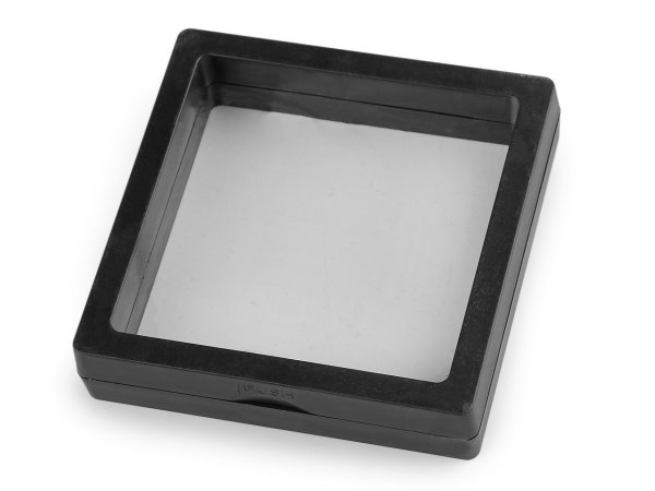 Krabička / rámeček s průhlednou fólií k vystavení zboží a dárkovému balení 9x9 cm