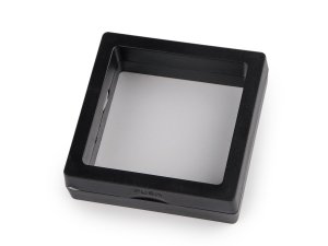 Krabička / rámeček s průhlednou fólií k vystavení zboží a dárkovému balení 7x7 cm