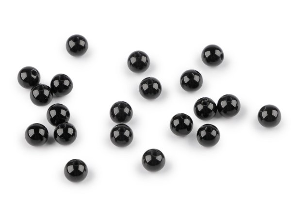 Onyx syntetický, minerální korálky Ø4 mm