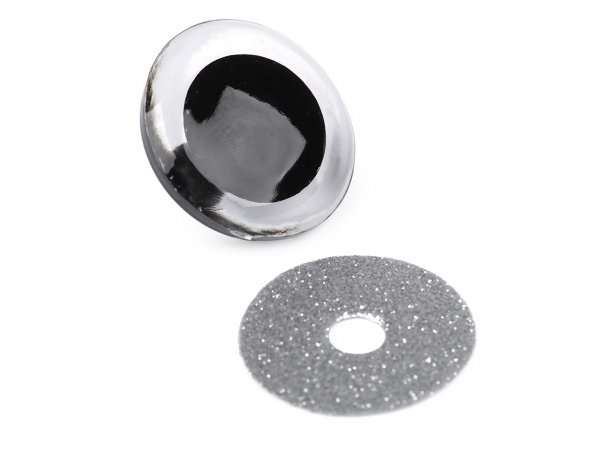 Oči velké s glitry s pojistkou Ø40 mm