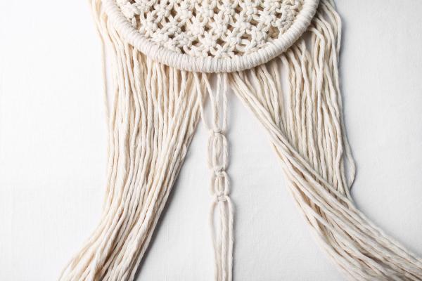 N�vod na macrame dekoraci v kruhu