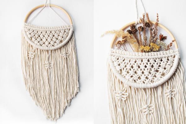 N�vod na macrame dekoraci v kruhu